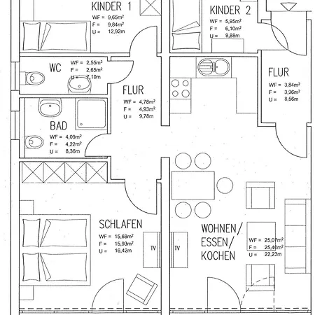 Lejlighed Haus Strandgang, Whg 1